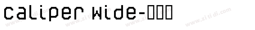 Caliper Wide字体转换